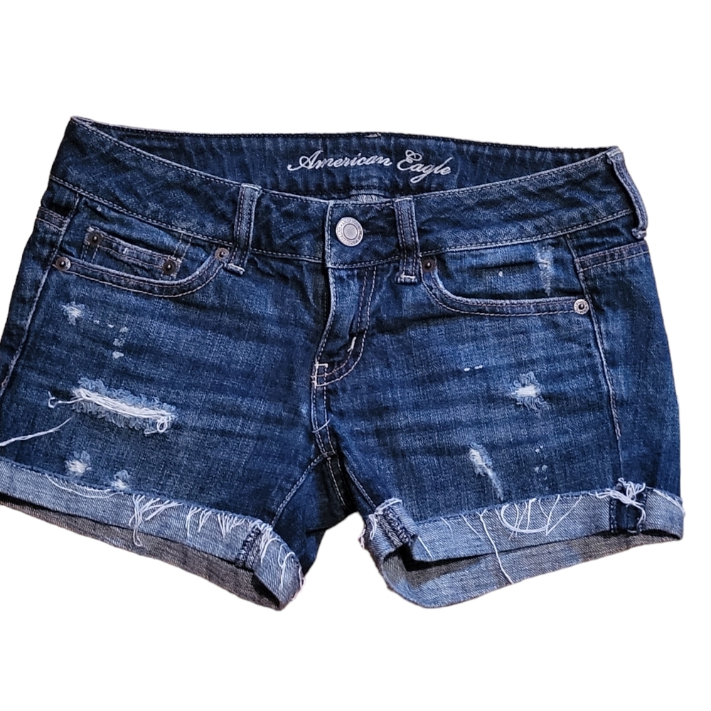 AMERICAN EAGLE Jean Shorts Women's Size 0 Denim Summer Casual